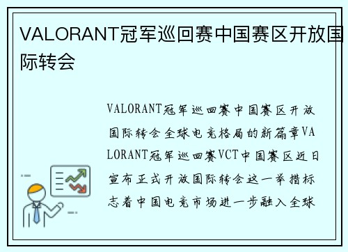 VALORANT冠军巡回赛中国赛区开放国际转会